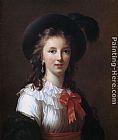 Elisabeth Louise Vigee-le Brun Canvas Paintings - Self Portrait - age 26